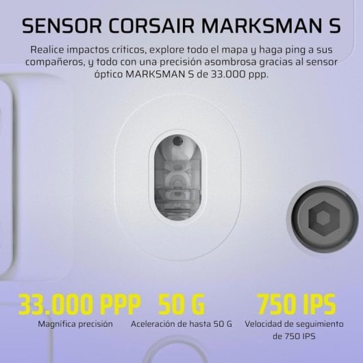 Corsair Scimitar Elite Wireless SE Rato Gaming Sem Fios RGB 33000 DPI com 16 Botões e Key Slider Branco