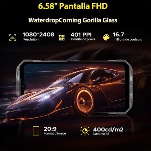 Doogee SPunk 16 GB RAM 256 GB 10800 mAh IP68/IP69K NFC Android 14 Extra Resistente