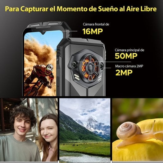 Doogee SPunk 16 GB RAM 256 GB 10800 mAh IP68/IP69K NFC Android 14 Extra Resistente