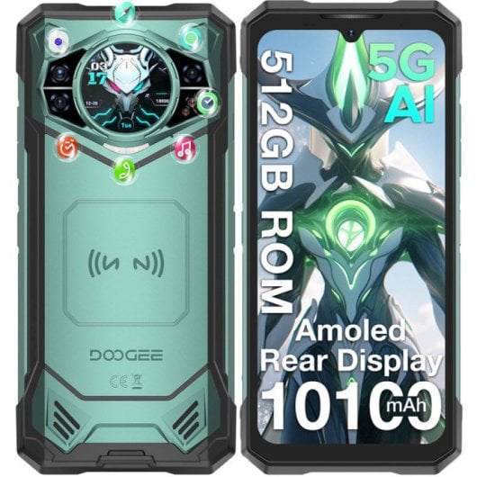 Doogee S200 X 32GB RAM 512GB 5G IP68 AMOLED Always-On Batería 10.100mAh Ultra Rugerizado