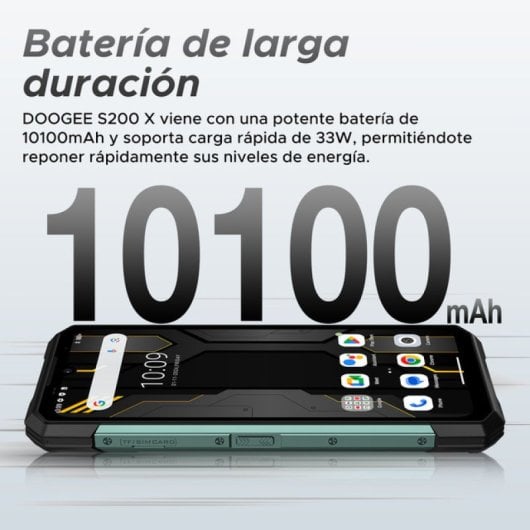 Doogee S200 X 32GB RAM 512GB 5G IP68 AMOLED Always-On Batería 10.100mAh Ultra Rugerizado