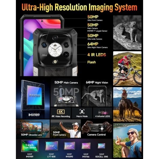 Ulefone Armor 28 Pro 32GB 512GB 5G Dual Pantalla 10600mAh IP68 NFC OTG