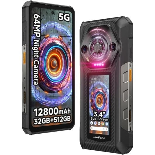 Ulefone Armor 30 Pro 32GB RAM Doble Pantalla 12800mAh 5G IP68 IP69K MIL-STD-810H