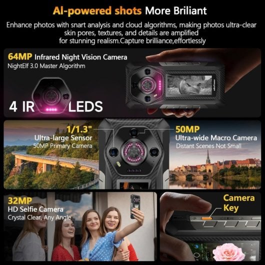 Ulefone Armor 30 Pro 32GB RAM Doble Pantalla 12800mAh 5G IP68 IP69K MIL-STD-810H