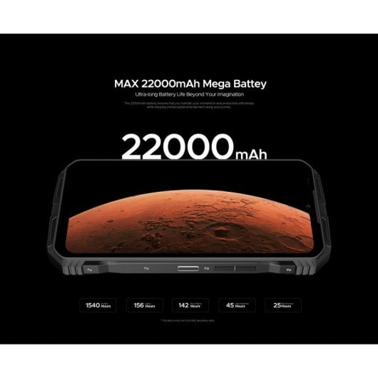 Doogee V Max Pro 32GB 512GB 5G Rugerizado batería 22000mAh triple cámara 108MP Gris