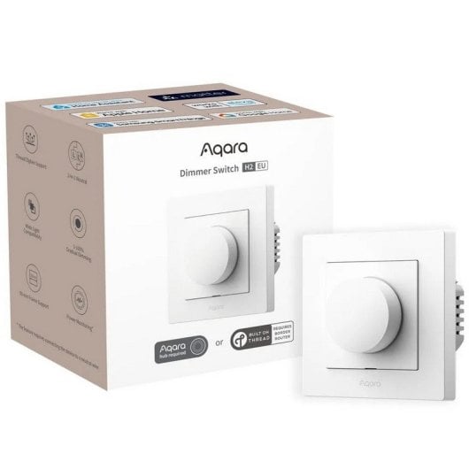 Interruptor inteligente Aqara H2 Zigbee Thread Regulable Monitorización Energía
