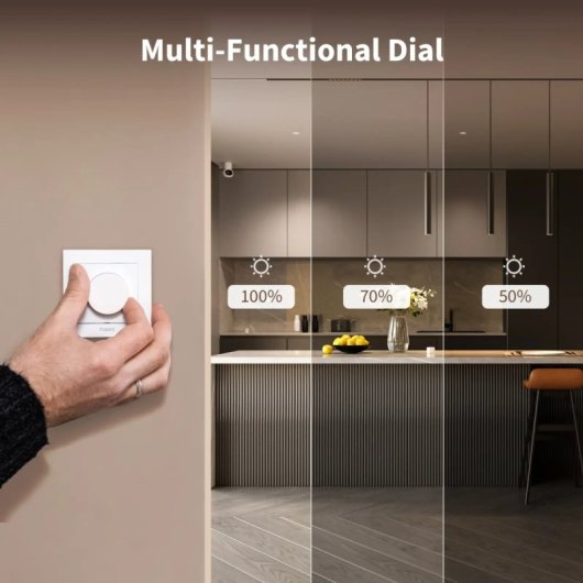 Interruptor inteligente Aqara H2 Zigbee Thread Regulable Monitorización Energía