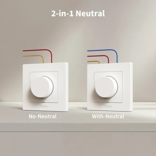 Interruptor inteligente Aqara H2 Zigbee Thread Regulable Monitorización Energía