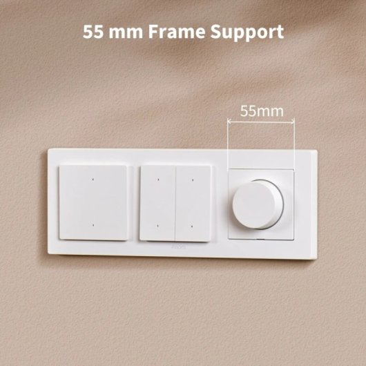 Interruptor inteligente Aqara H2 Zigbee Thread Regulable Monitorización Energía