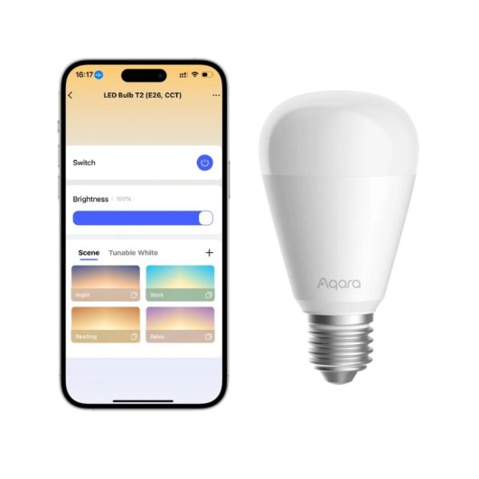 Bombilla Inteligente Aqara E27 1100lm 10,5W Blanco 2700K-6500K Zigbee/Bluetooth Compatible Alexa/Google/Apple HomeKit