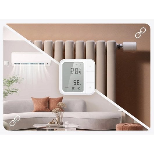 Sensore climatico Aqara W100 LCD da 3,4″ Dual Matter Thread Zigbee 3 pulsanti 9 azioni