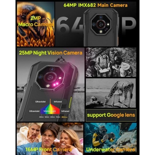 Ulefone Armor X32 Pro 8GB 256GB 5G Visión Nocturna Batería 5500mAh Resistente