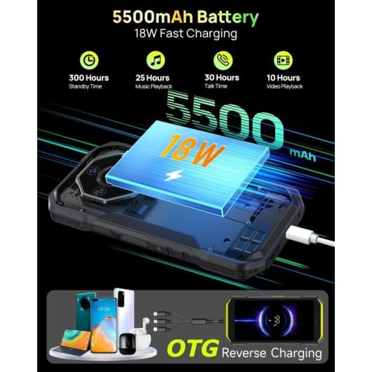 Ulefone Armor X32 Pro 8GB 256GB 5G Visión Nocturna Batería 5500mAh Resistente