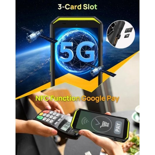 Ulefone Armor X32 Pro 8GB 256GB 5G Visión Nocturna Batería 5500mAh Resistente