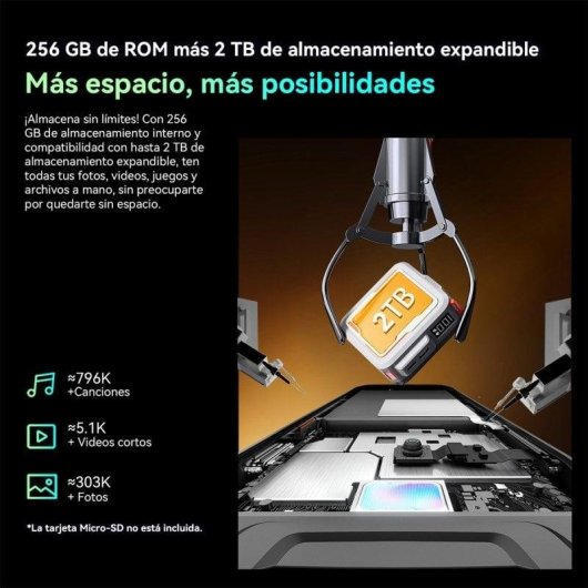 Blackview BL7000 5G 8GB 256GB 6,78" Negro cámara 50MP