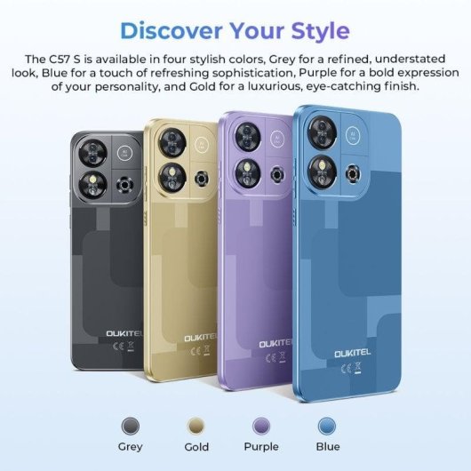 Oukitel SC9863A 4G 2GB 64GB 6.52" Gris/Bleu/Violet/Doré