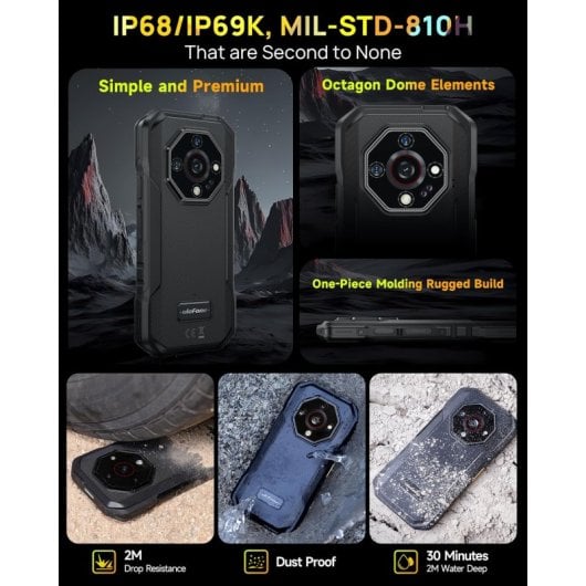 Ulefone Armor X32 12GB 128GB Visão Noturna IP68/IP69K/MIL-STD-810H 5500mAh