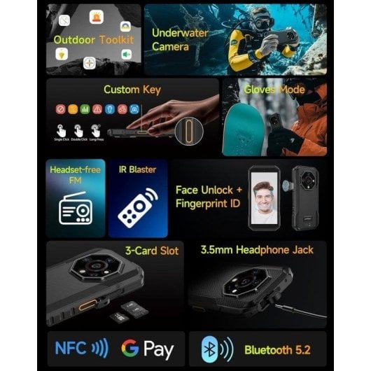 Ulefone Armor X32 4G 6GB 128GB 5.65" Noir