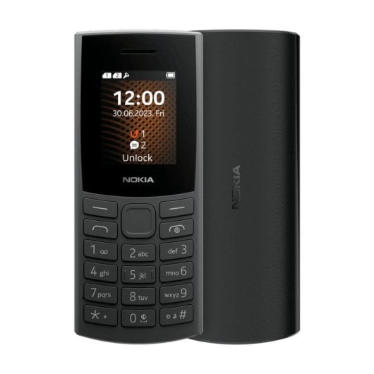 Nokia 105 4G Dual SIM Bluetooth 4,57cm 1450mAh MicroSD FM Linterna Carbón vegetal