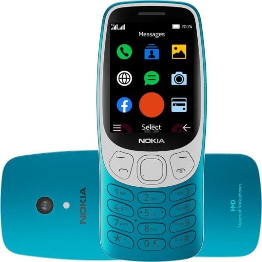 Teléfono móvil Nokia 3210 Azul Dual SIM 2.4" 4G 2MP 128MB Radio FM Batería 1450mAh