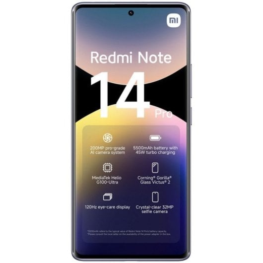 Xiaomi Redmi Note 14 Pro 200MP AI Camera 4x Zoom 32MP Selfie Double Vidéo
