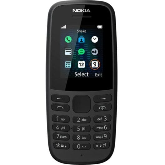 Móvil Nokia 105 Dual SIM 1.77? 800mAh Radio FM Negro