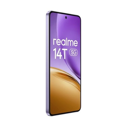 Smartphone Realme 14T 8GB 256GB 5G AMOLED 120Hz Batería 6000mAh Carga 45W Doble SIM Púrpura