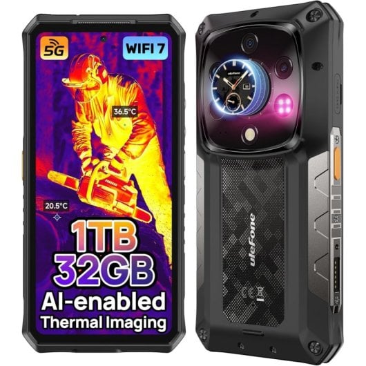 Ulefone Armor 28 ULTRA 32GB 1TB 5G Doble Pantalla Termografía IA Ultra Resistente