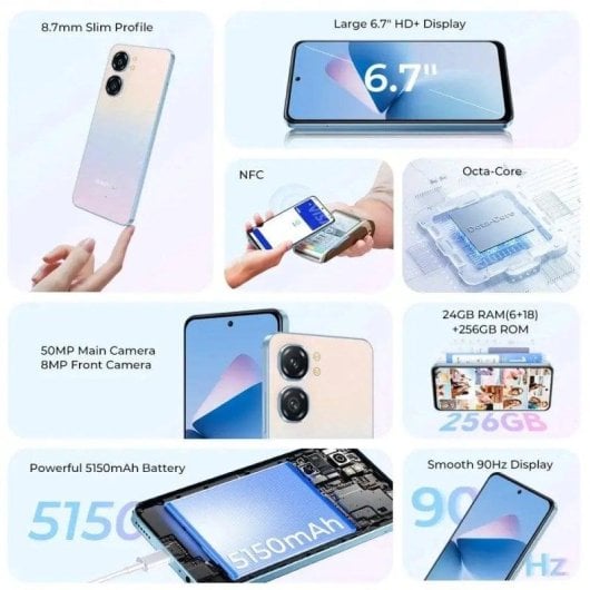 Oukitel C58 Pro 4G 8GB 256GB 6.6" Schwarz