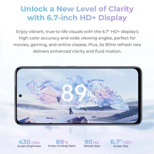 Oukitel C58 PRO 8GB 256GB Batería 5150mAh Pantalla 6.6? Cámara 50MP NFC
