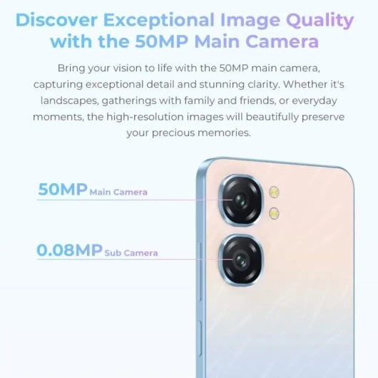 Oukitel C58 PRO 8GB 256GB Batería 5150mAh Pantalla 6.6? Cámara 50MP NFC