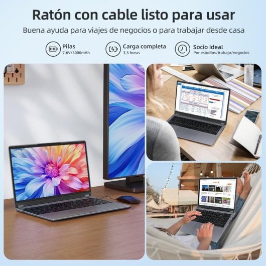Portátil Vanwin UCC-UL156-A Ryzen 3 de 15,6″, 16 GB, SSD de 512 GB, ecrã táctil 360°, Windows 11 Pro