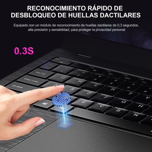 Portátil Vanwin 16.1? Celeron N5095 24GB 512GB SSD Win 11 PRO Teclado Retroiluminado