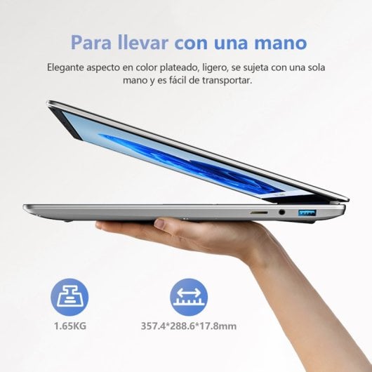 Portátil Vanwin 15,6″ Intel Celeron N5095 16GB 512GB SSD Windows 11 Pro com impressão digital