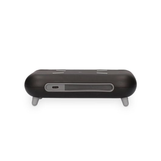 Sveglia con caricabatterie wireless Ksix da 10 W, tecnologia Qi, indicatore di temperatura, nero
