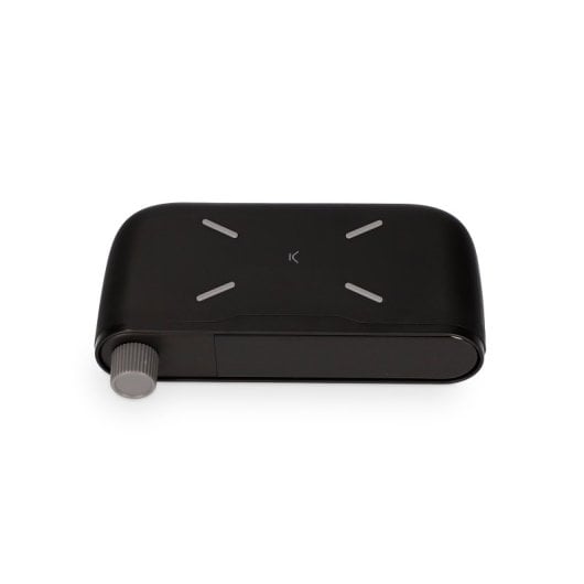 Sveglia con caricabatterie wireless Ksix da 10 W, tecnologia Qi, indicatore di temperatura, nero