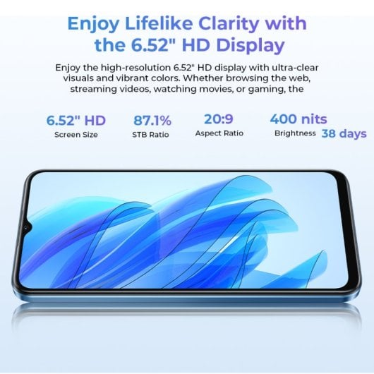 Oukitel C57S 2 Go 64 Go Octa Core 6,52 pouces HD 4G LTE Double SIM Android 14