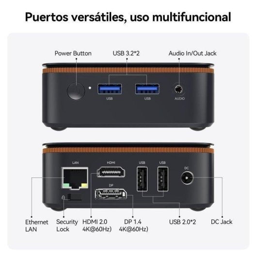 Mini PC Huidun H50 AMD Ryzen 3 3300U 8GB 256GB SSD Radeon Vega 6 Windows 11 Pro