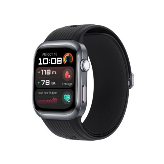 Smartwatch Huawei Watch D2 AMOLED 1,82″ Pulseira de fluoroelastómero preta, bateria de 524mAh