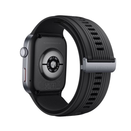 Smartwatch Huawei Watch D2 AMOLED 1,82″ Pulseira de fluoroelastómero preta, bateria de 524mAh