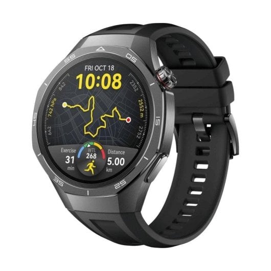 Huawei WATCH GT5 Pro GPS NFC 46mm AMOLED Titane Noir Résistance IP69K SpO2 Pulsomètre