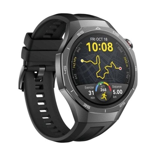 Huawei WATCH GT5 Pro GPS NFC 46mm AMOLED Titane Noir Résistance IP69K SpO2 Pulsomètre