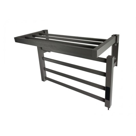 Toallero eléctrico Purline NTW-09 55W aluminio negro ultra silencioso control táctil portátil
