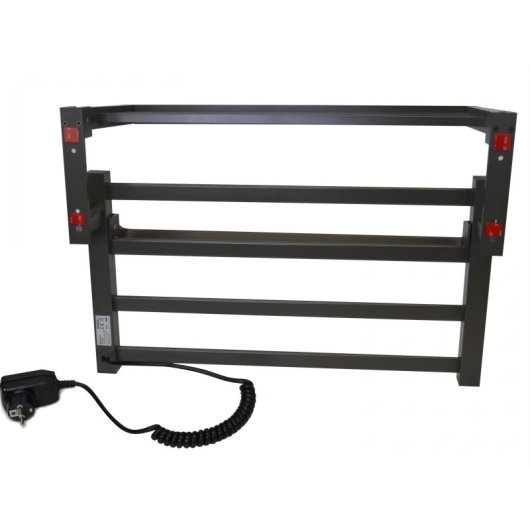 Toallero eléctrico Purline NTW-09 55W aluminio negro ultra silencioso control táctil portátil