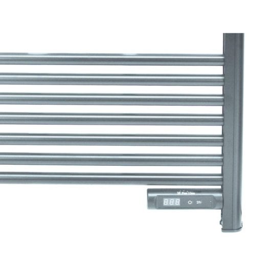 Toallero eléctrico Purline NTW-11 500W IP24 Display LED Temporizador Aluminio 54x4x107cm