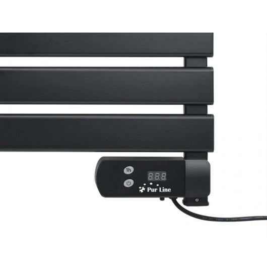 Toallero eléctrico Purline NTW-08 aluminio negro 100W pantalla LED bajo consumo