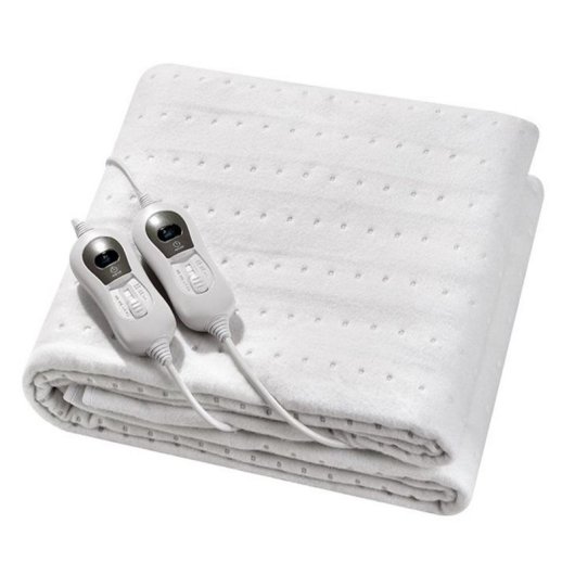 Manta eléctrica Purline WARMER BED 2 150x80 cm, 3 niveles, apagado automático, lana sintética gris