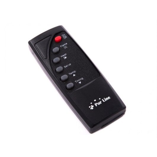 Chimenea eléctrica Purline CHE-500 2000W mural negra 8 colores LED ultrafina mando