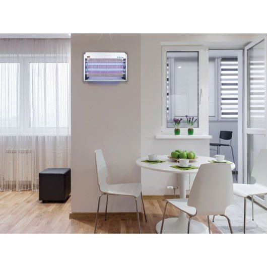 Matainsectos Purline ZZAP 40 UV 45W aluminio anticorrosión 100m² mural automático