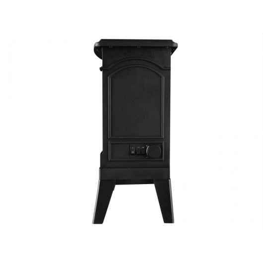Chimenea eléctrica Purline CHE-100 retro negra 1500W control mecánico 35x22x46cm